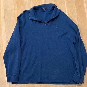 Polo by Ralph Lauren Men's Navy Quarter-Zip Sweatshirt